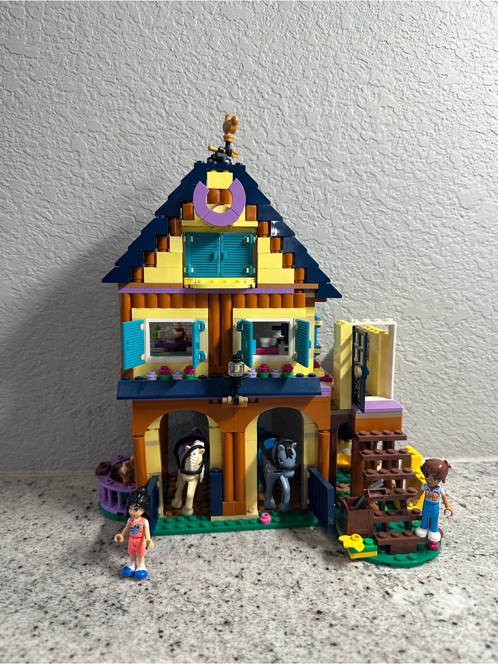 Lego Friends Yellow, Blue & Purple Horse Stable